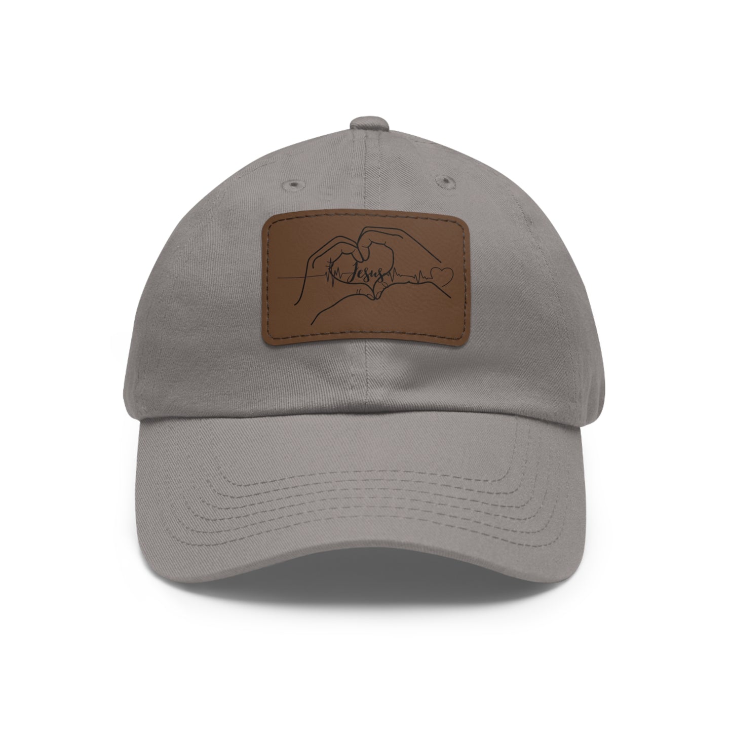 I love Jesus baseball cap with leather patch