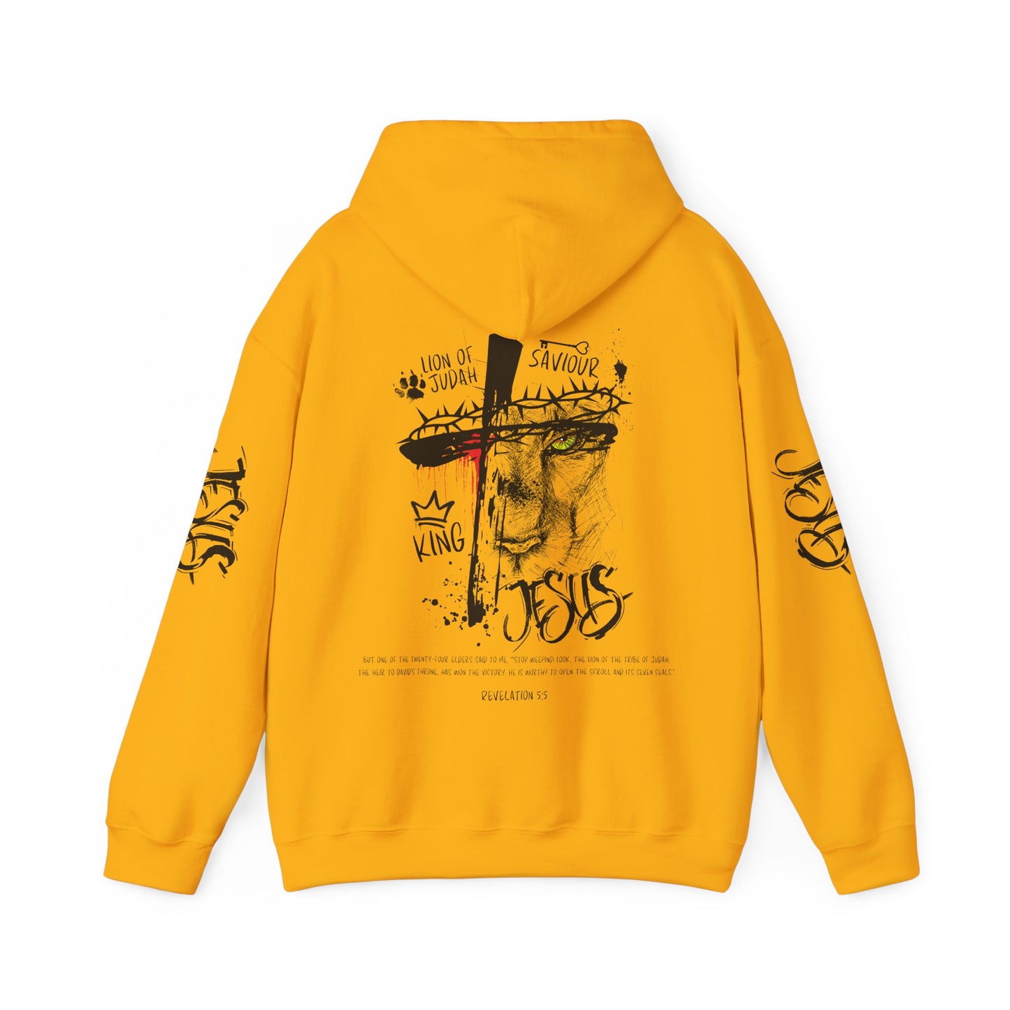 Lion of Judah Rev 5:5 Hooded Sweatshirt