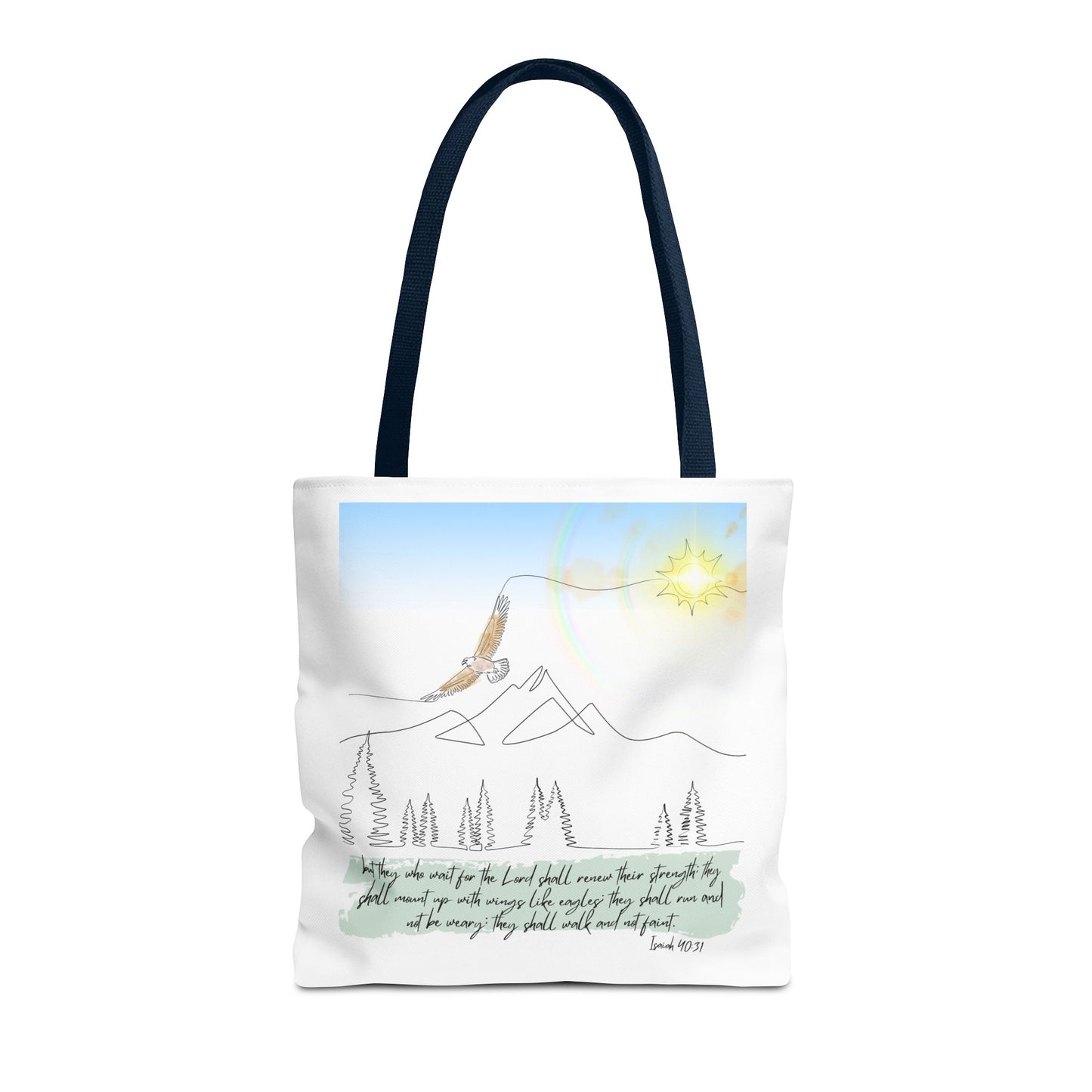 Wings like eagles Tote Bag