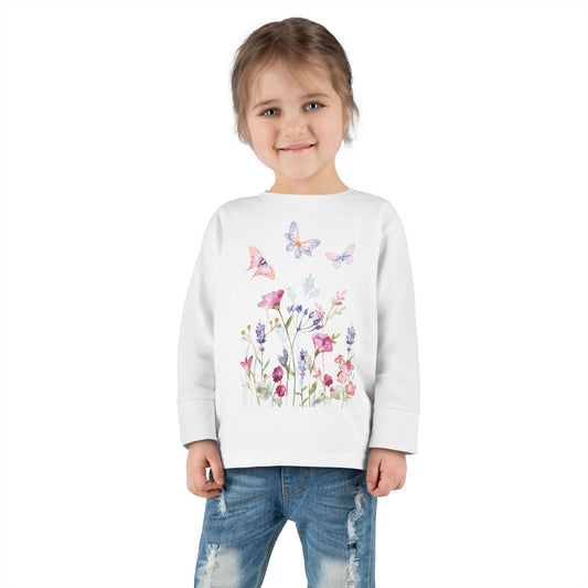 Wild flowers Toddler Long Sleeve Tee