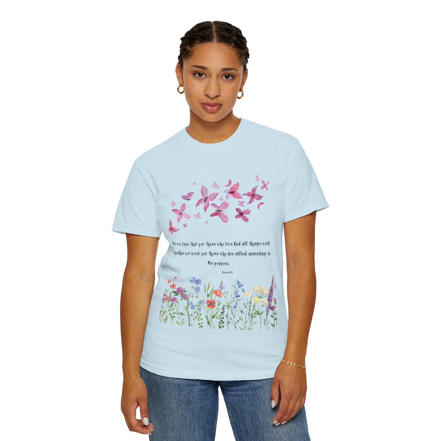 Romans 8:28 with grace T-shirt