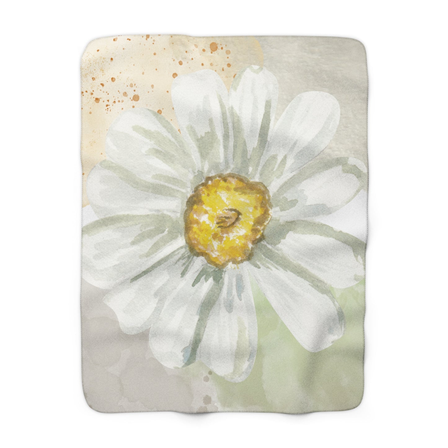 Daisy Sherpa Fleece Blanket