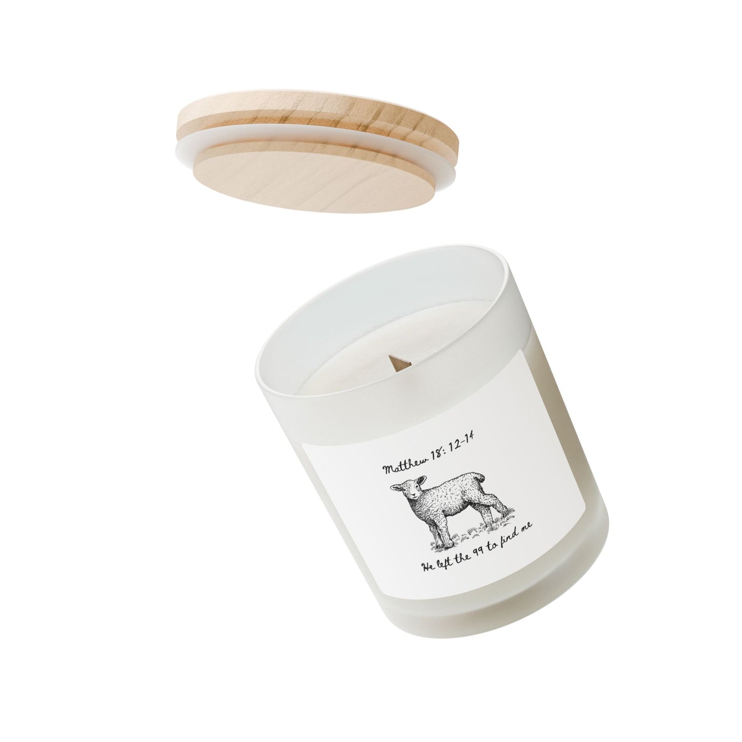 He left the 99 Frosted Glass Candle, 11oz