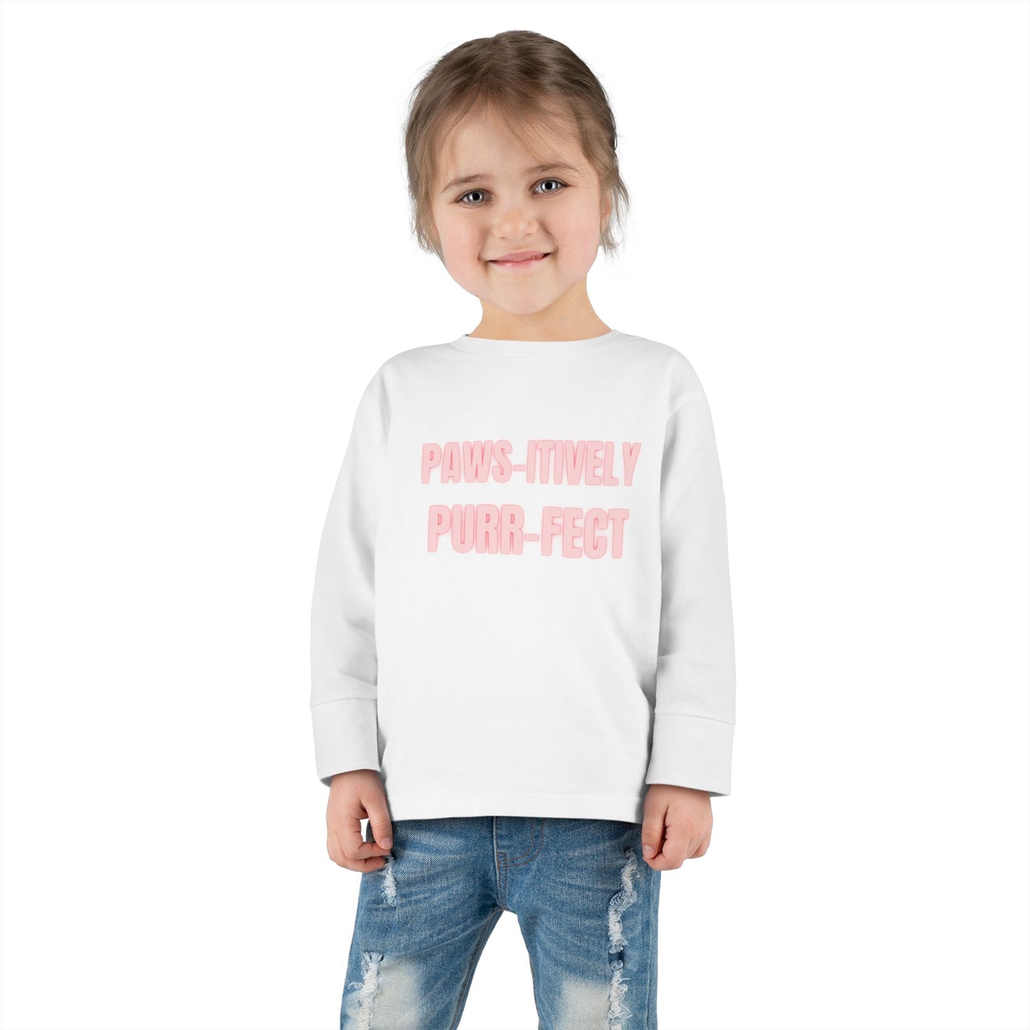 Paws-itively Purr-fect Toddler Long Sleeve Tee