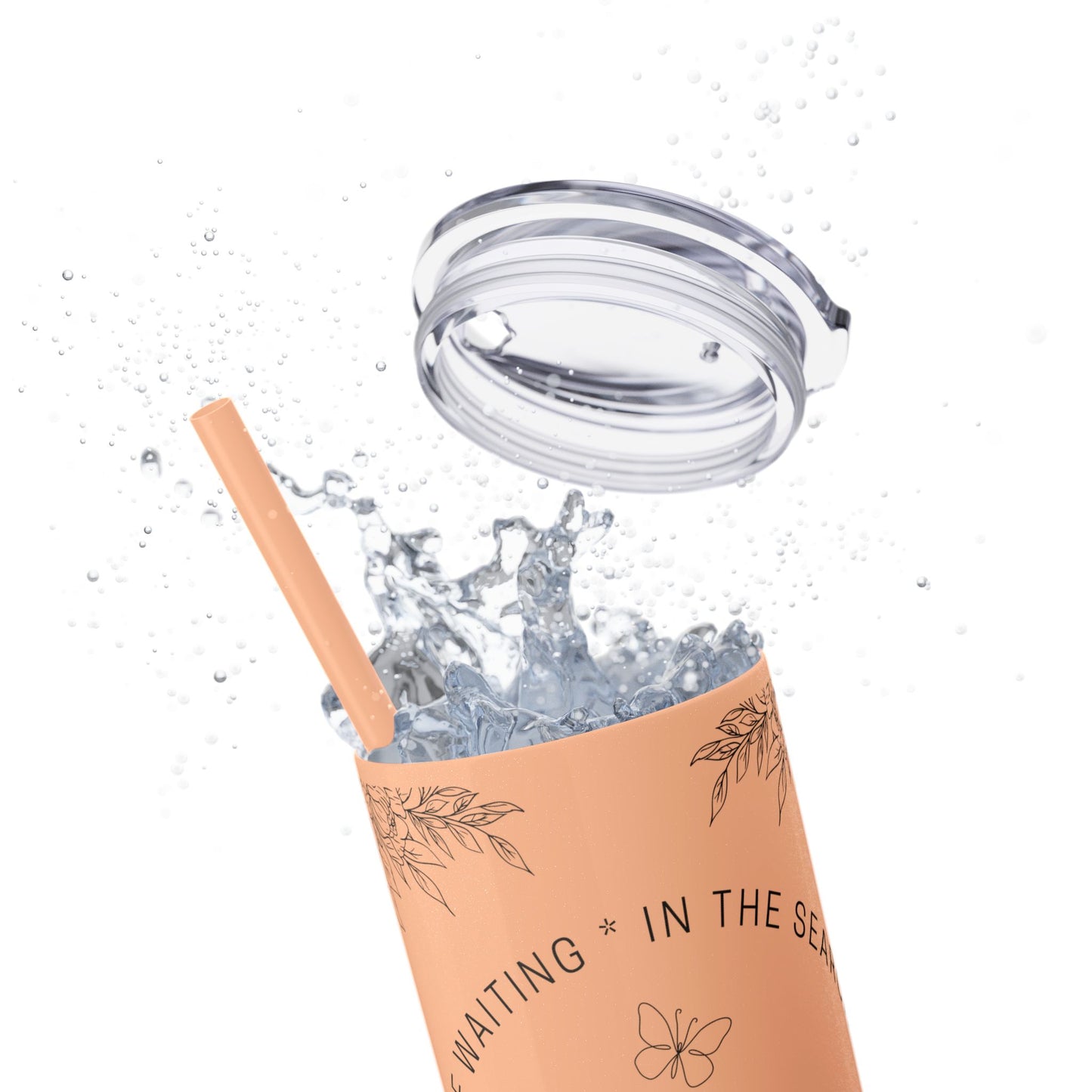 There was Jesus Skinny Tumbler with Straw - 20oz