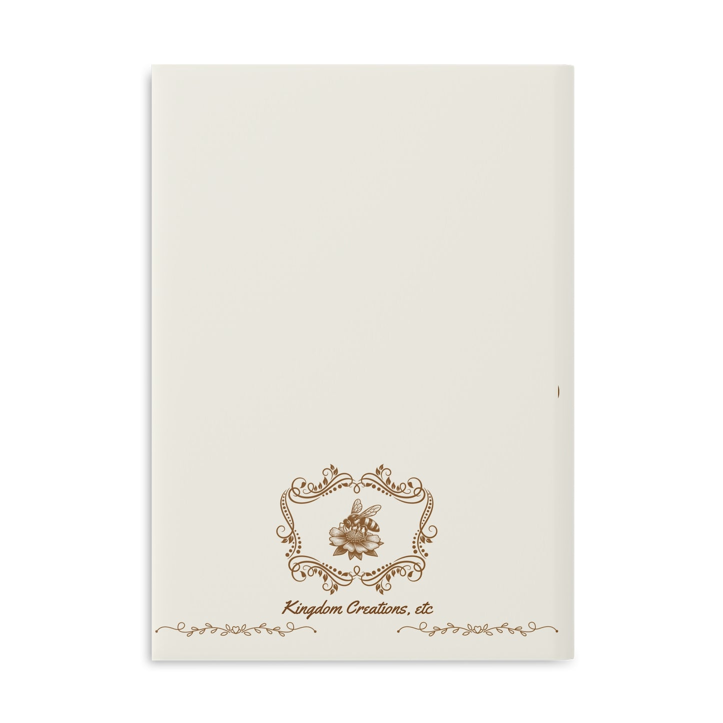 Beige Be Ye Kind Hardcover Notebook with Puffy Covers