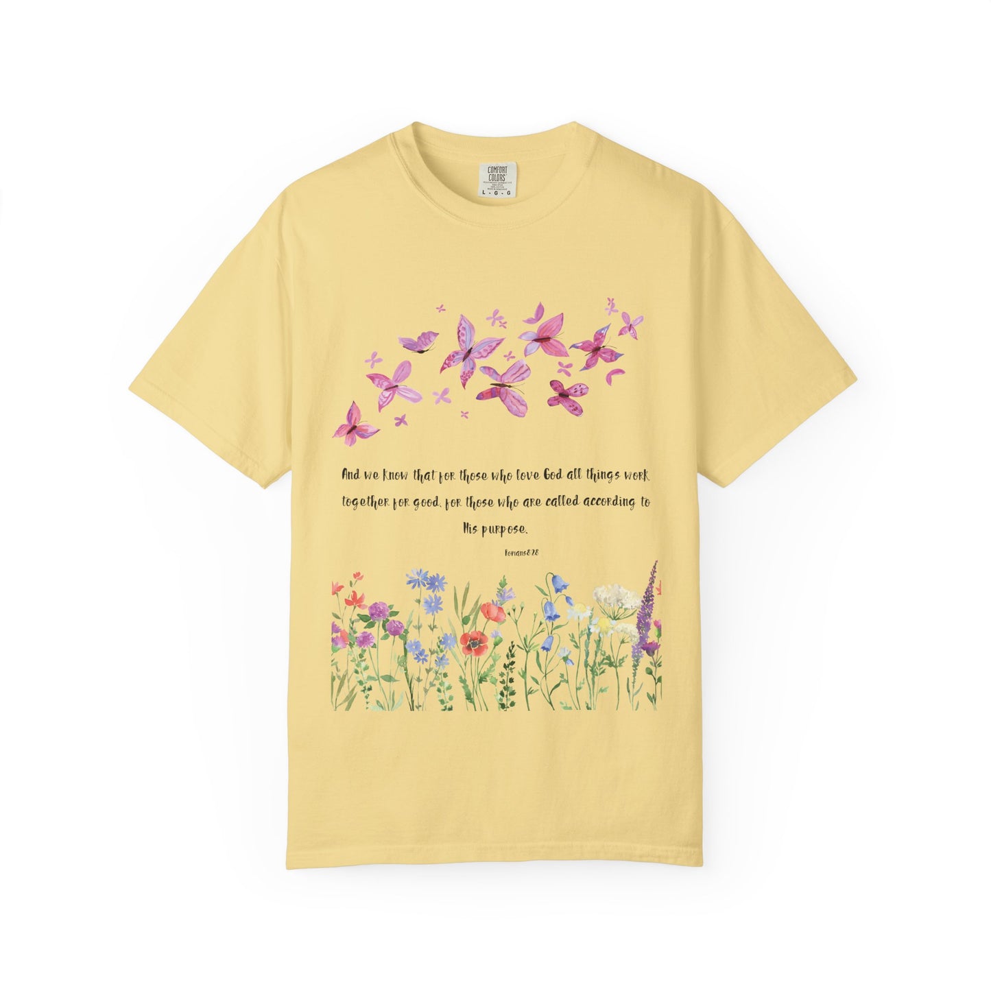 Romans 8:28 with grace T-shirt