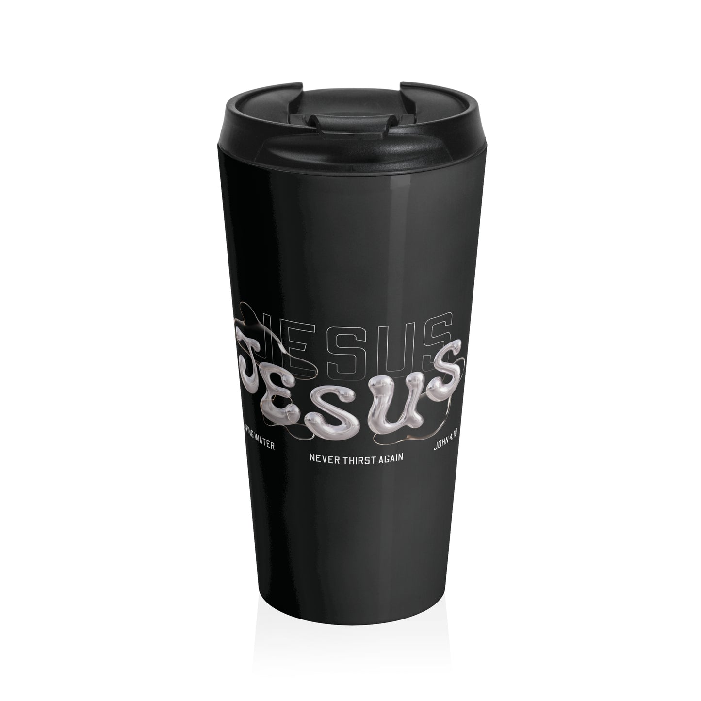 Jesus, Living Water Stainless Steel Travel Mug