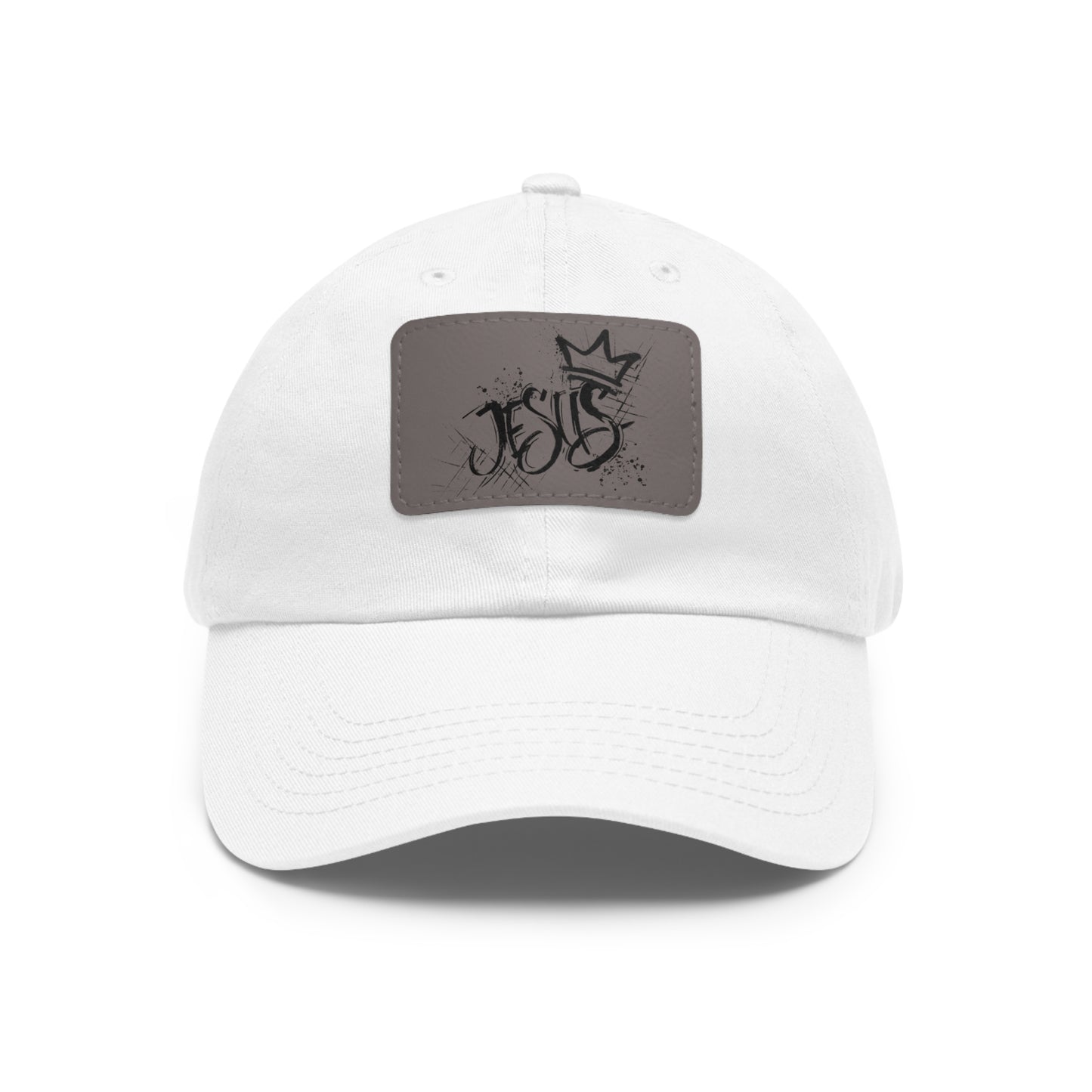 King Jesus baseball cap with leather patch