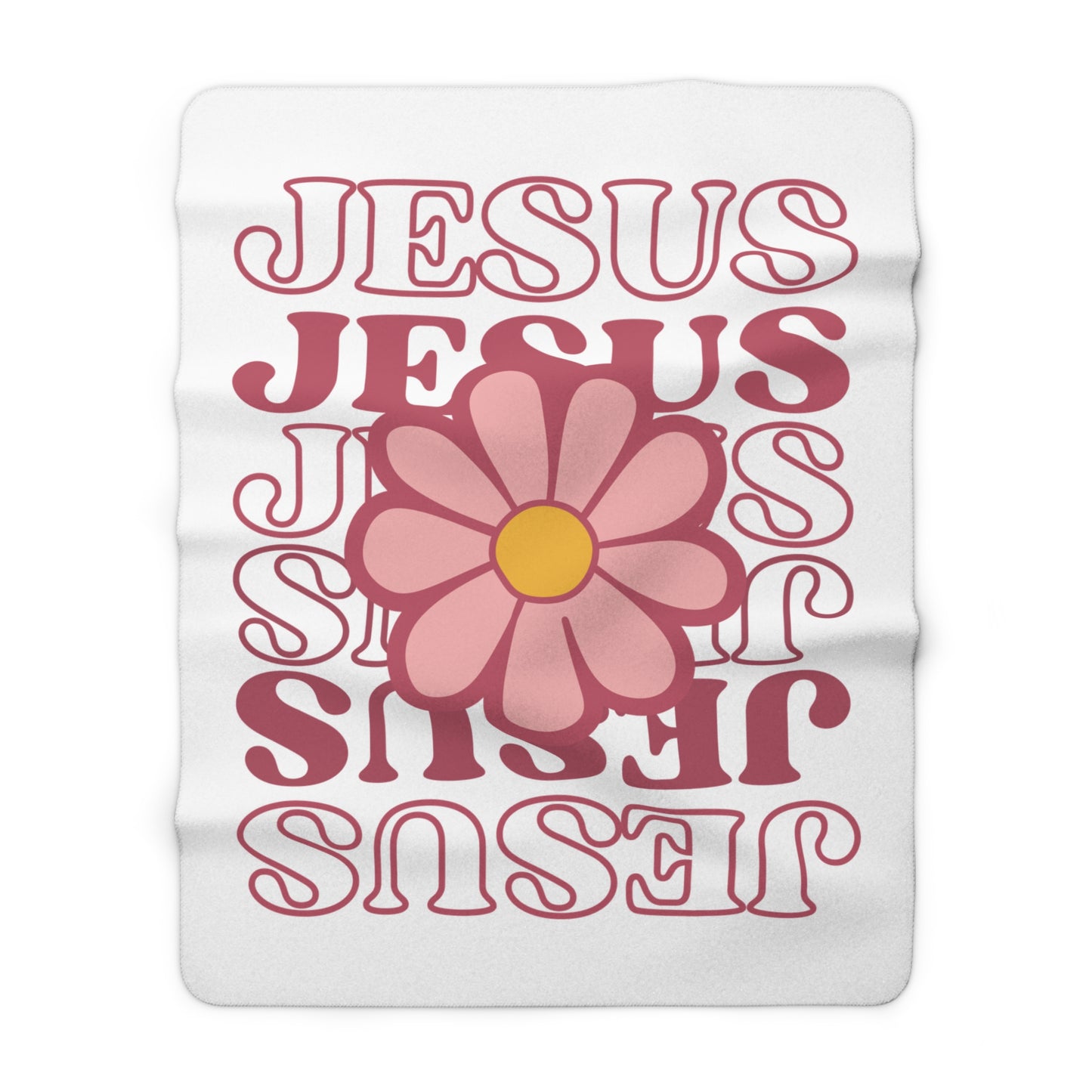 Jesus, Jesus, Jesus Sherpa Fleece Blanket