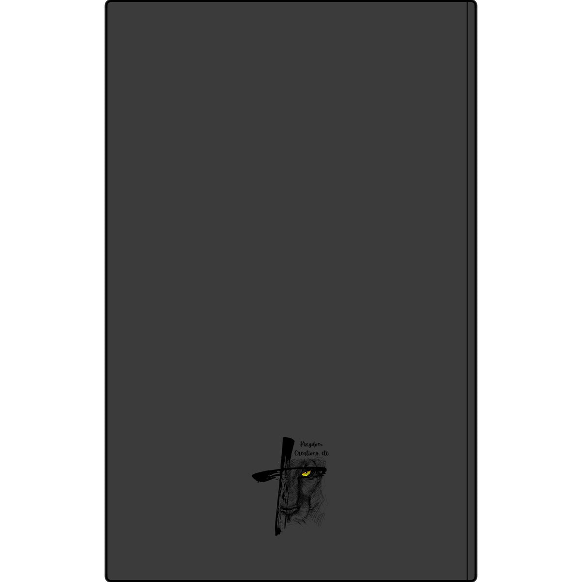 Engraved Vegan Leather Journal — "Be Strong & Courageous" Motivational Notebook