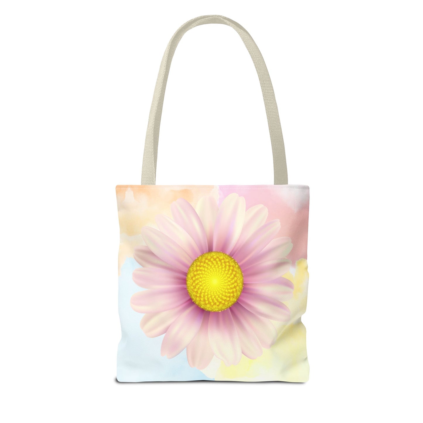 Lavender Watercolor Daisy Garden Tote Bag