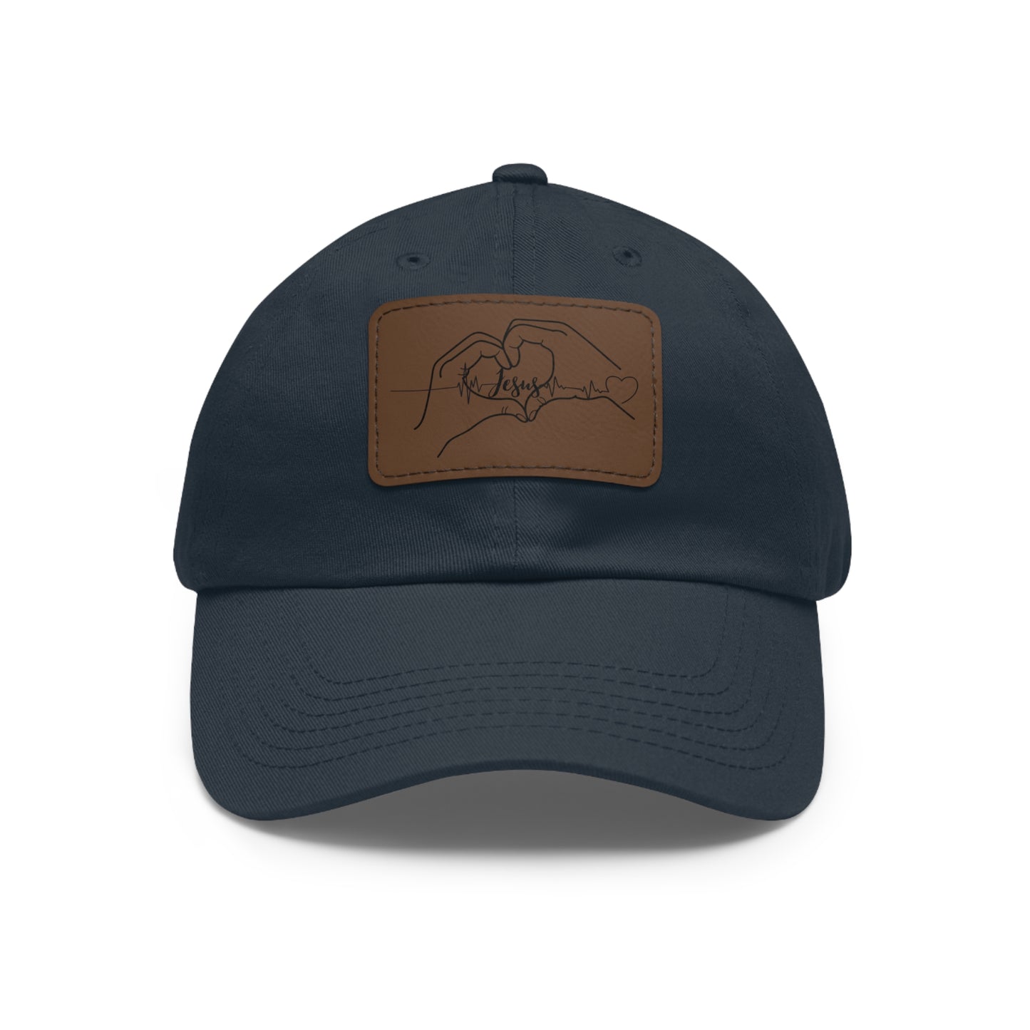 I love Jesus baseball cap with leather patch