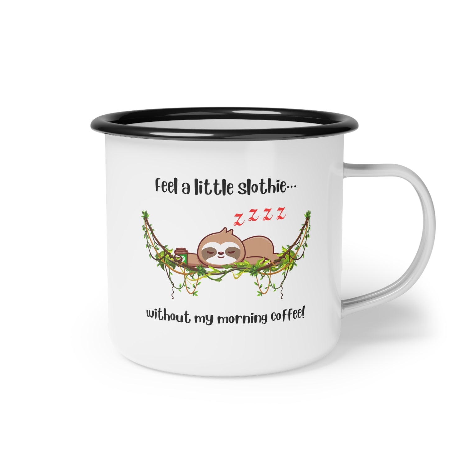 Feeling Slothie Enamel Camp Cup