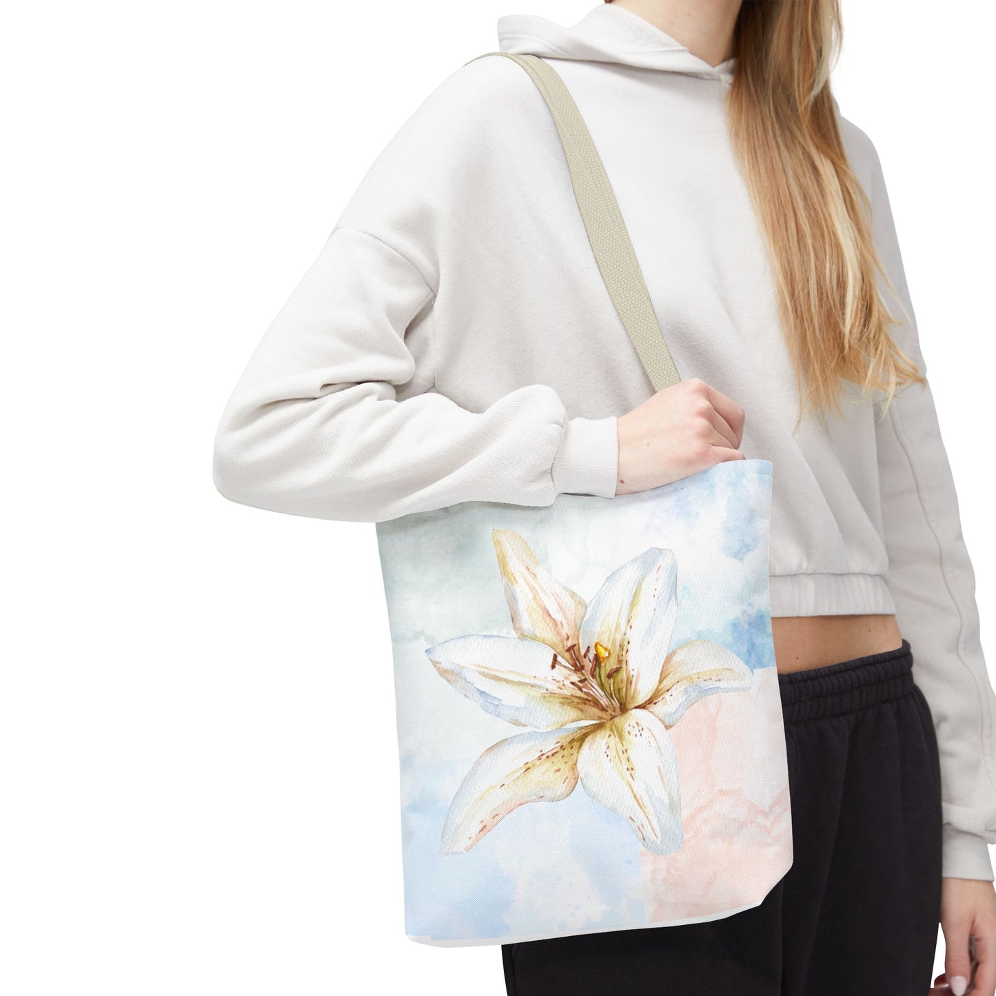 White Lily Tote Bag