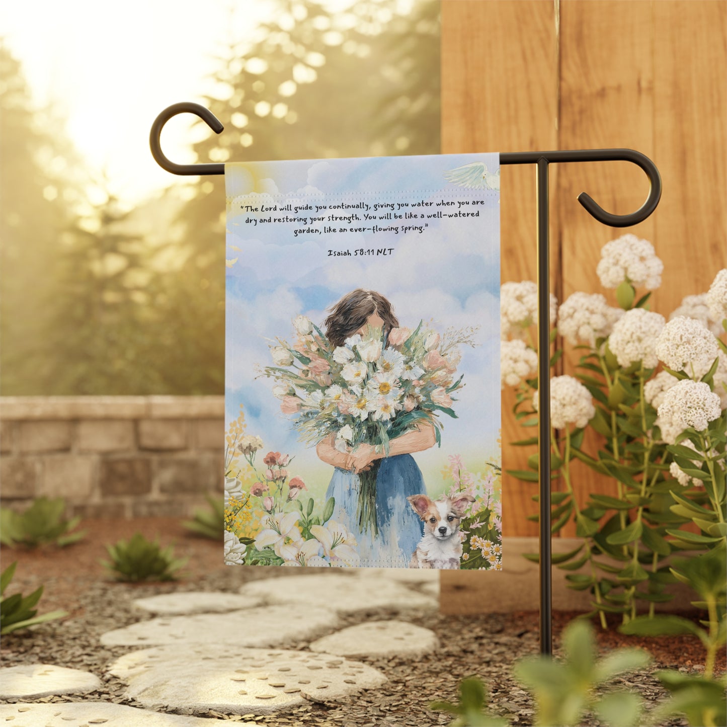 Isaiah 58:11 Garden & House Banner