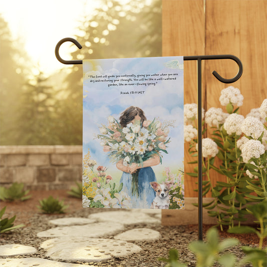 Isaiah 58:11 Garden & House Banner