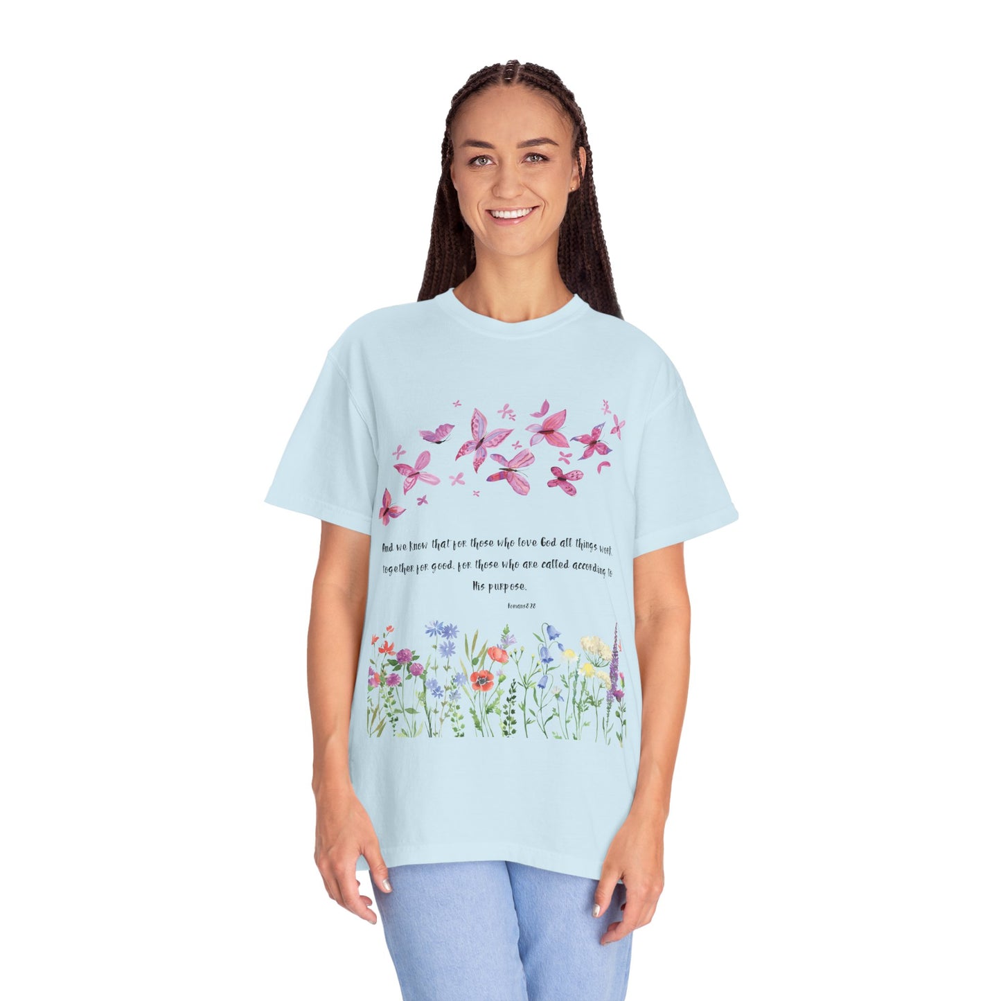 Romans 8:28 with grace T-shirt