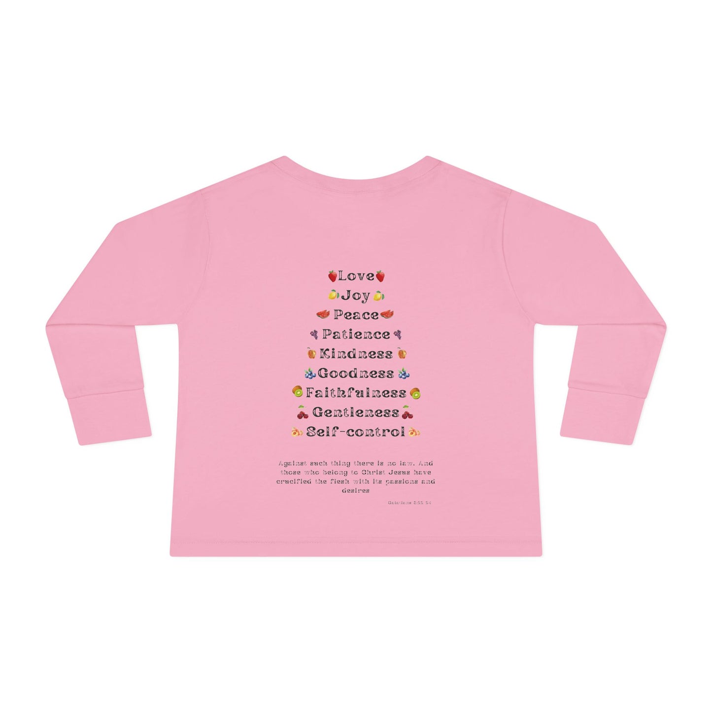 Fruitofhe Spirit Toddler Long Sleeve Tee