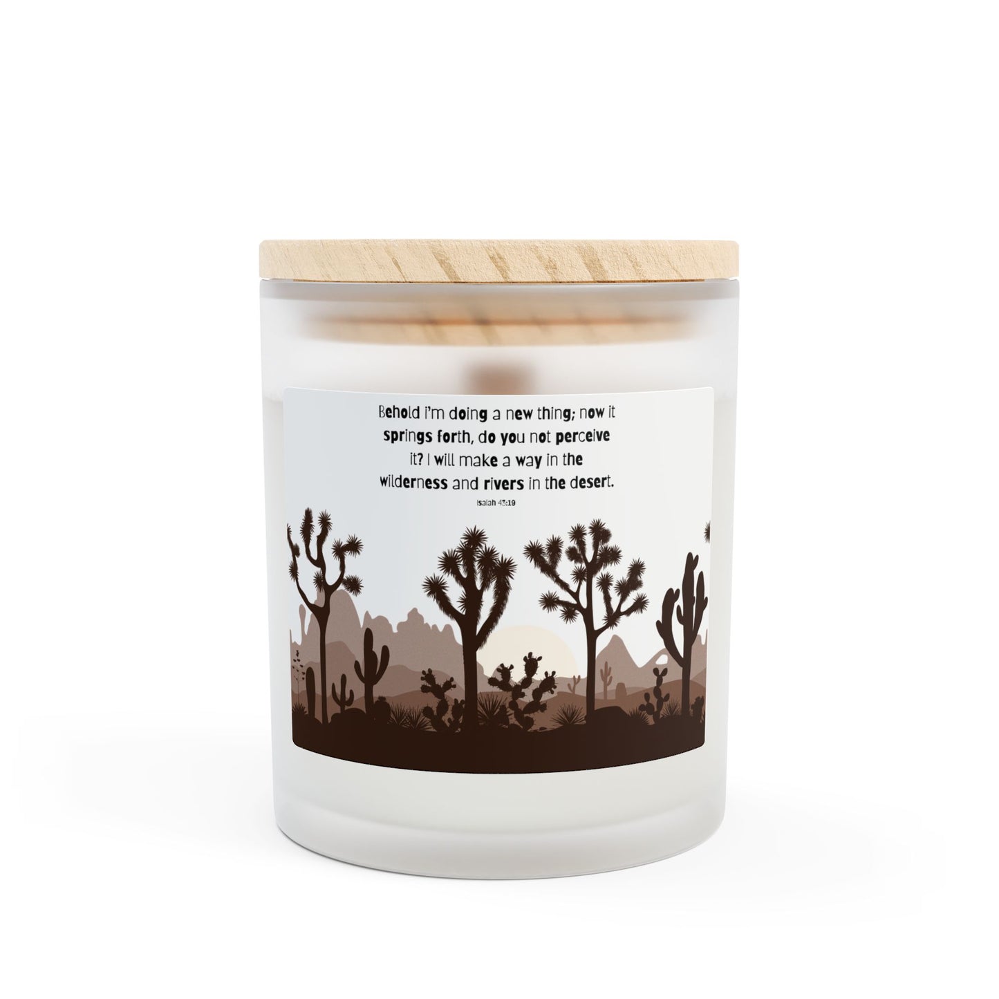 Doing a new thing Frosted Glass Candle, 11oz
