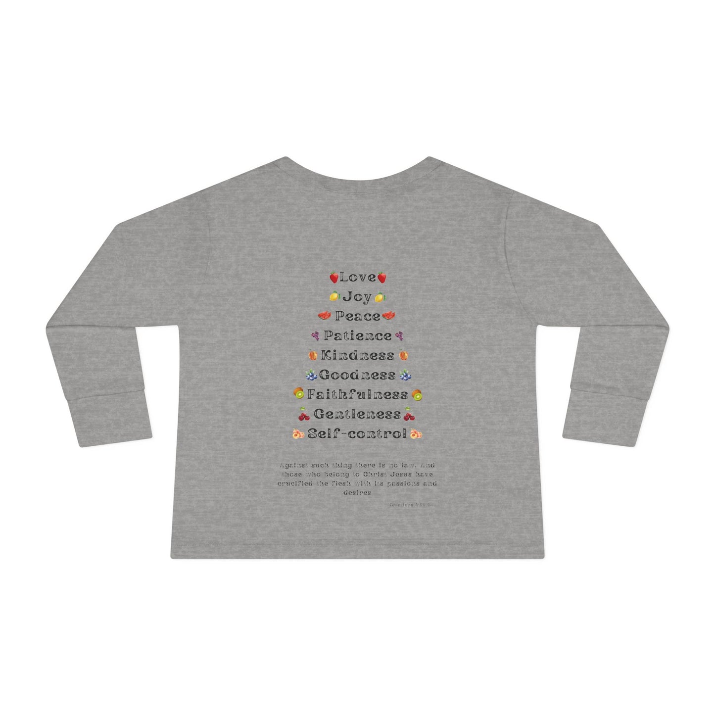 Fruitofhe Spirit Toddler Long Sleeve Tee