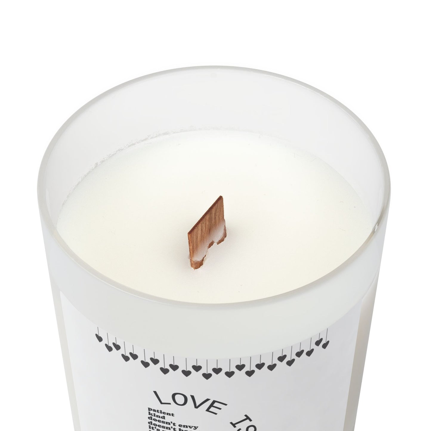 Love Is Frosted Glass Candle, 11oz