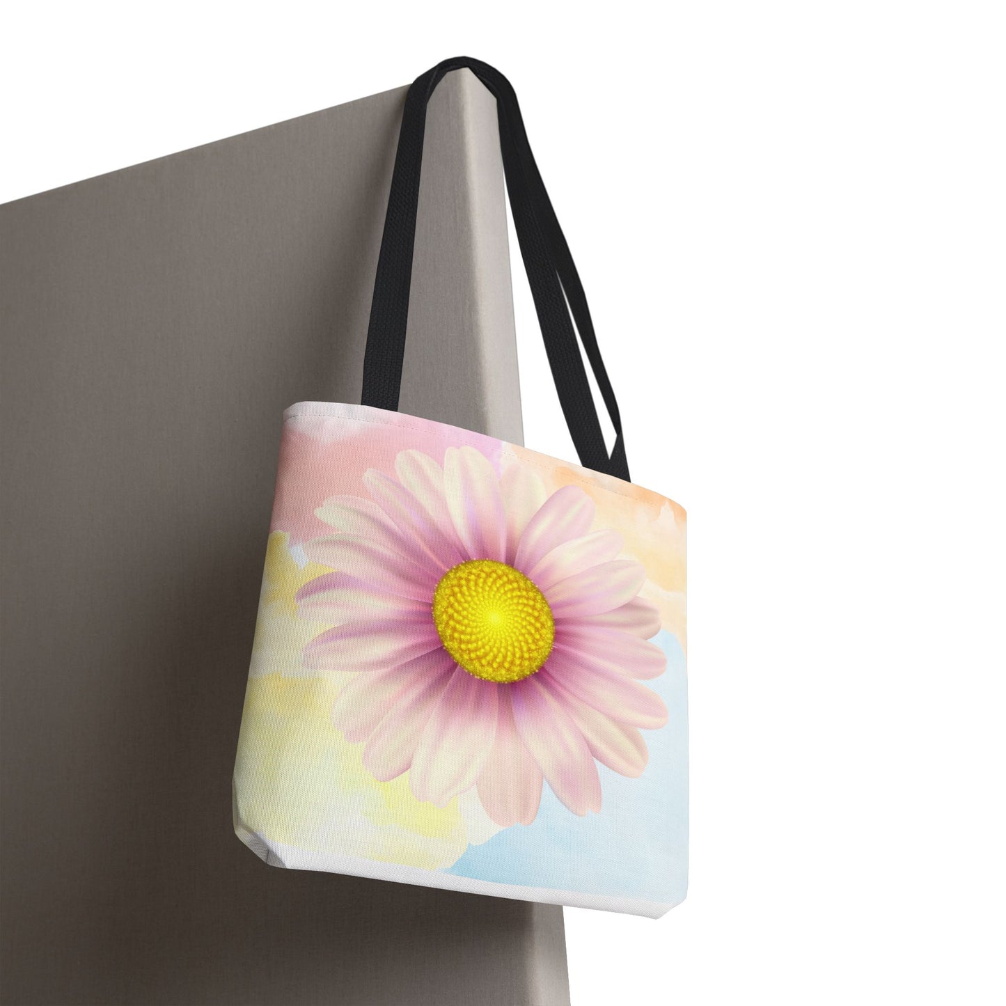 Lavender Watercolor Daisy Garden Tote Bag