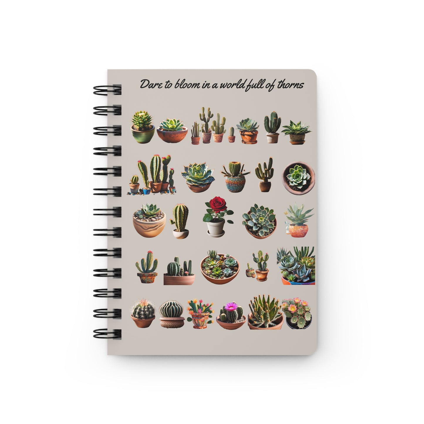 Dare to Bloom Spiral Bound Journal -  Perfect for Plant Lovers and Nature Enthusiasts