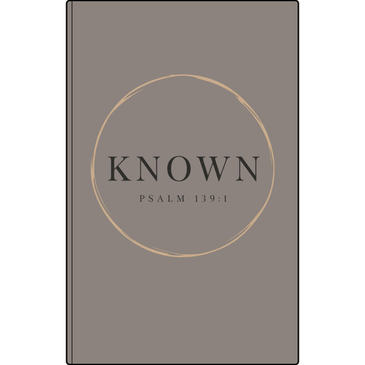 Known — Vegan Leather Journal with Engraved Psalm 139:1 Cover