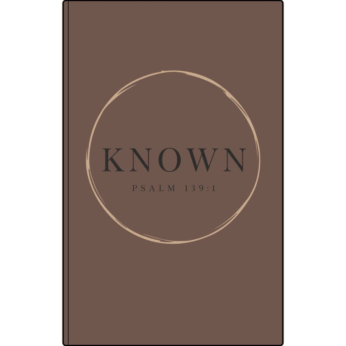Known — Vegan Leather Journal with Engraved Psalm 139:1 Cover