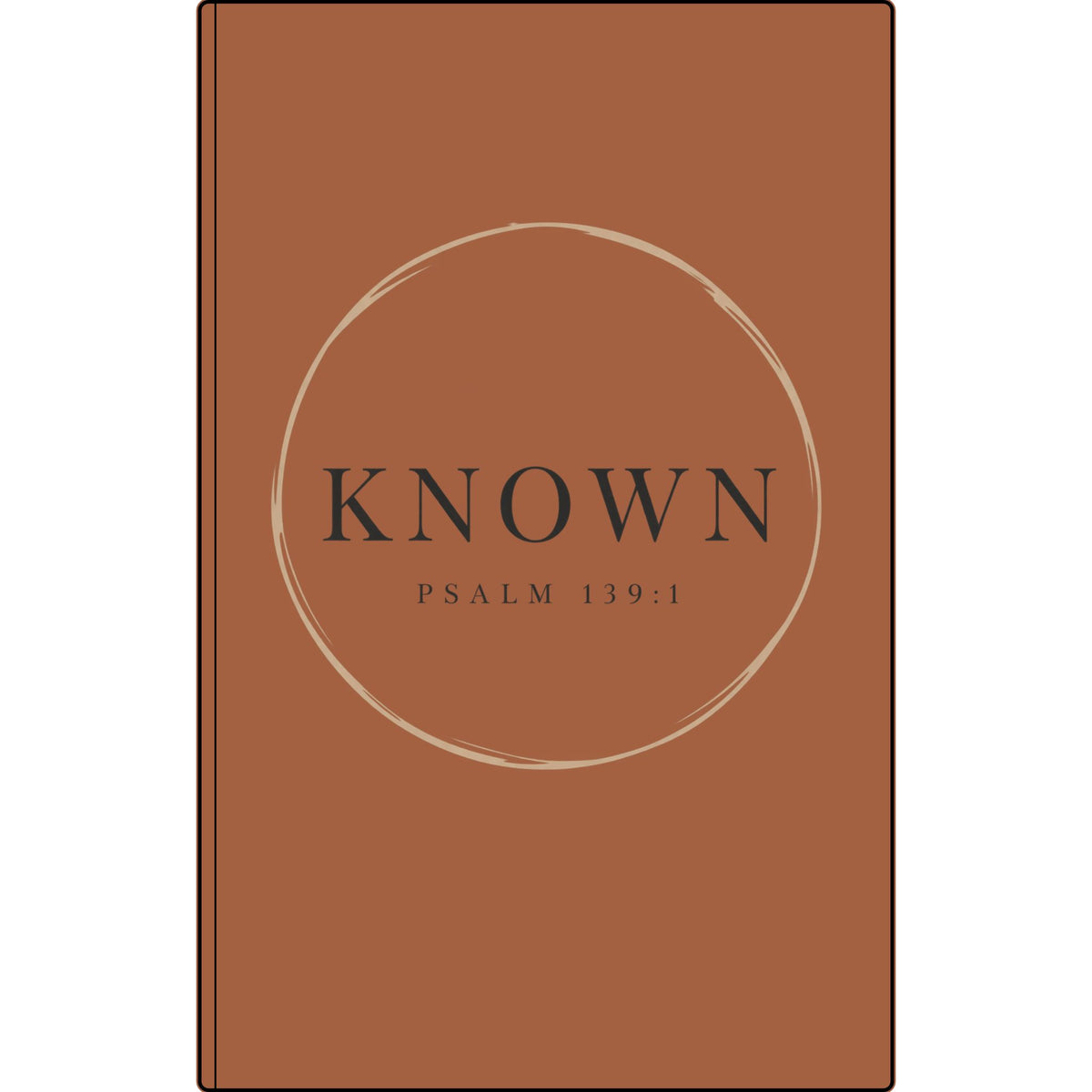 Known — Vegan Leather Journal with Engraved Psalm 139:1 Cover