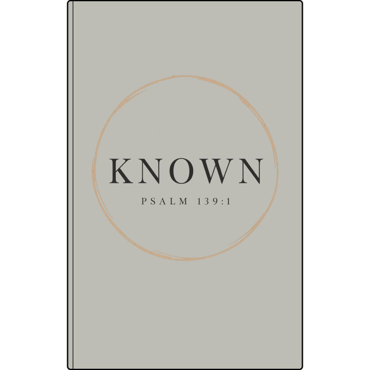 Known — Vegan Leather Journal with Engraved Psalm 139:1 Cover