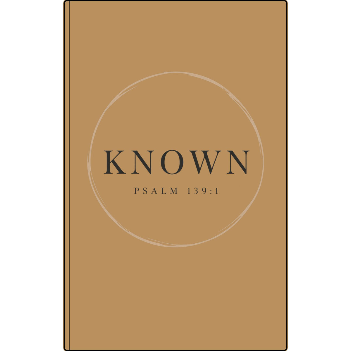 Known — Vegan Leather Journal with Engraved Psalm 139:1 Cover