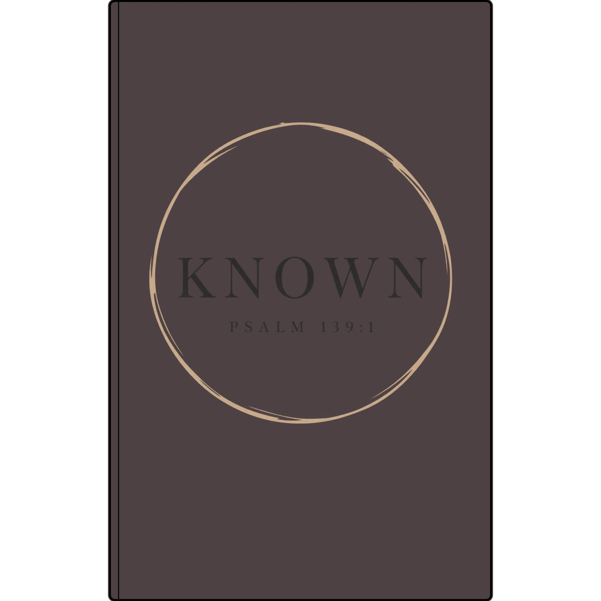 Known — Vegan Leather Journal with Engraved Psalm 139:1 Cover