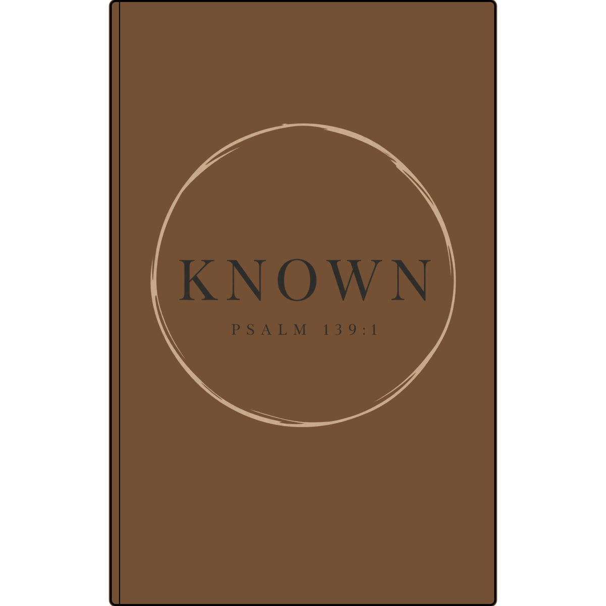 Known — Vegan Leather Journal with Engraved Psalm 139:1 Cover