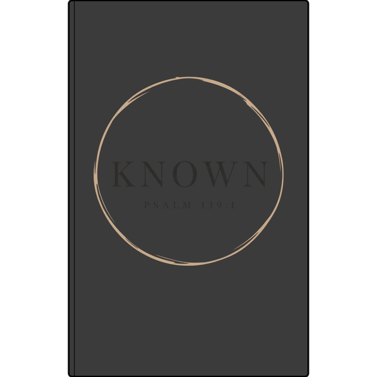 Known — Vegan Leather Journal with Engraved Psalm 139:1 Cover