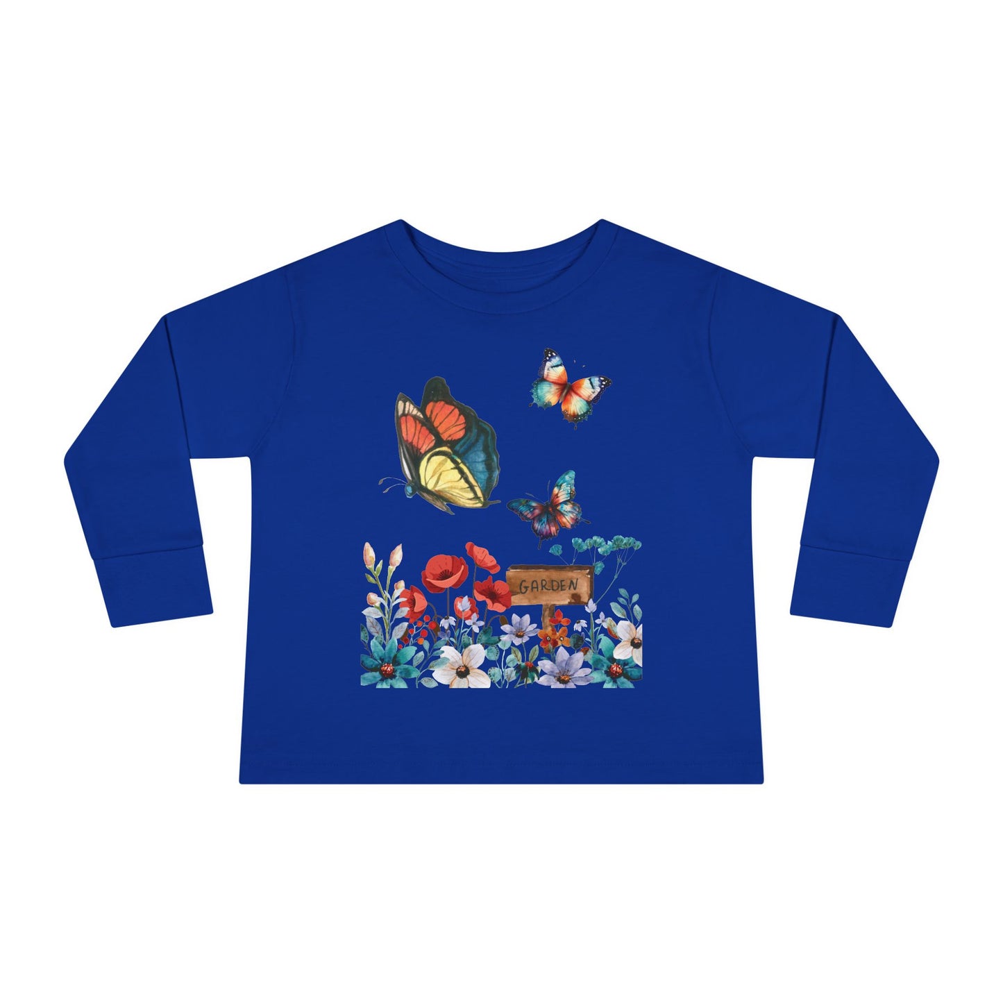 Butterfly garden Toddler Long Sleeve Tee