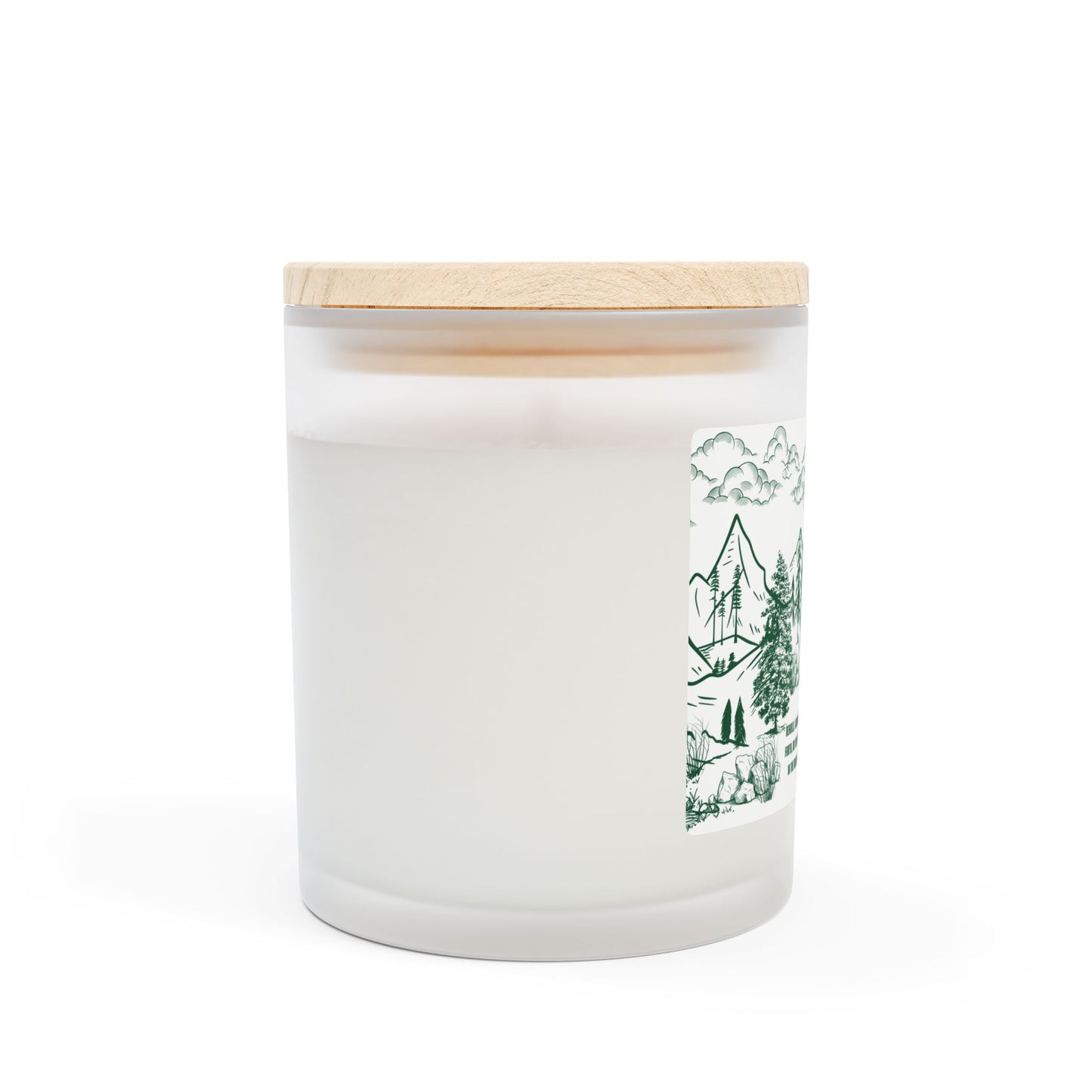 Isaiah 40:31 Frosted Glass Candle, 11oz