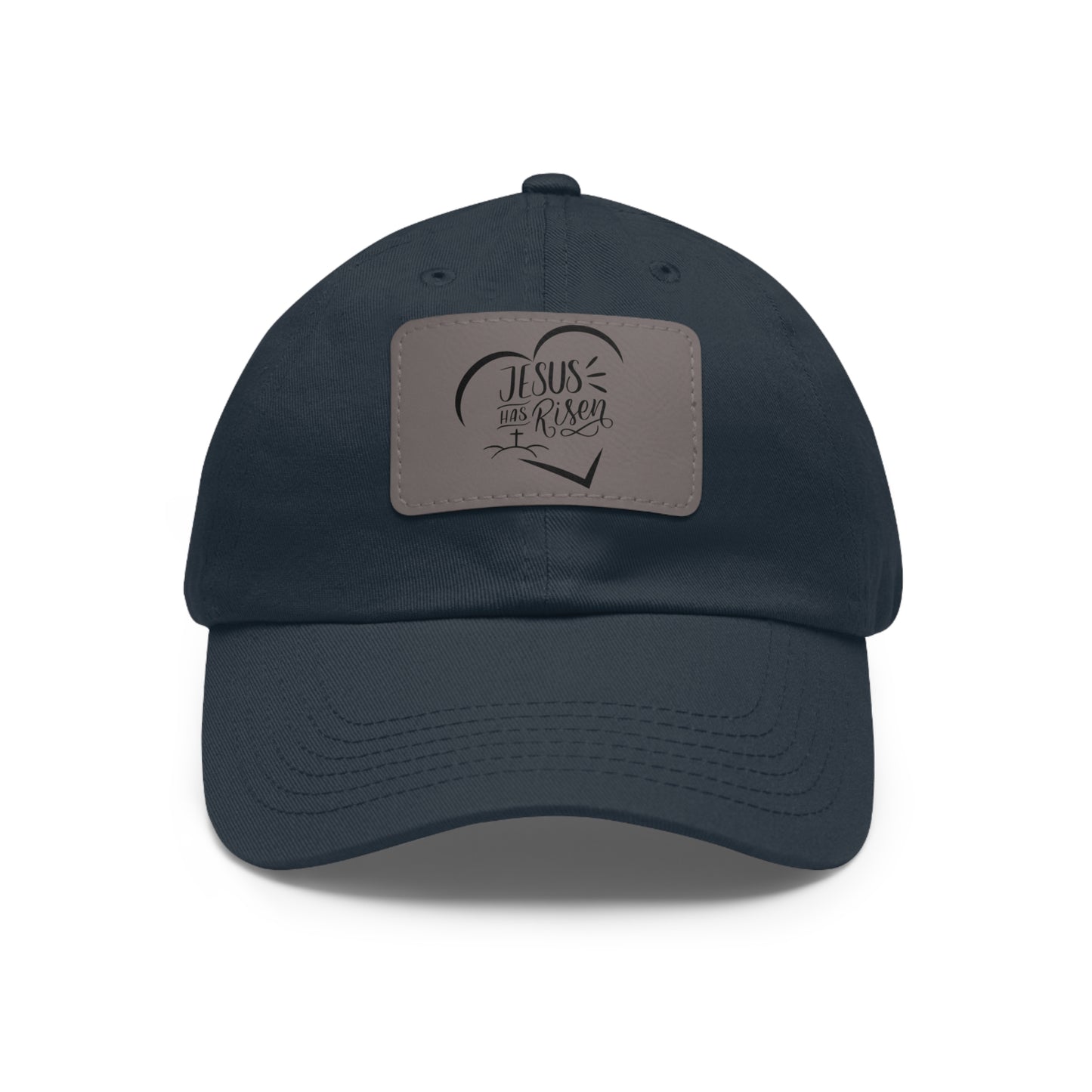 Jesus has Risen baseball cap with leather patch