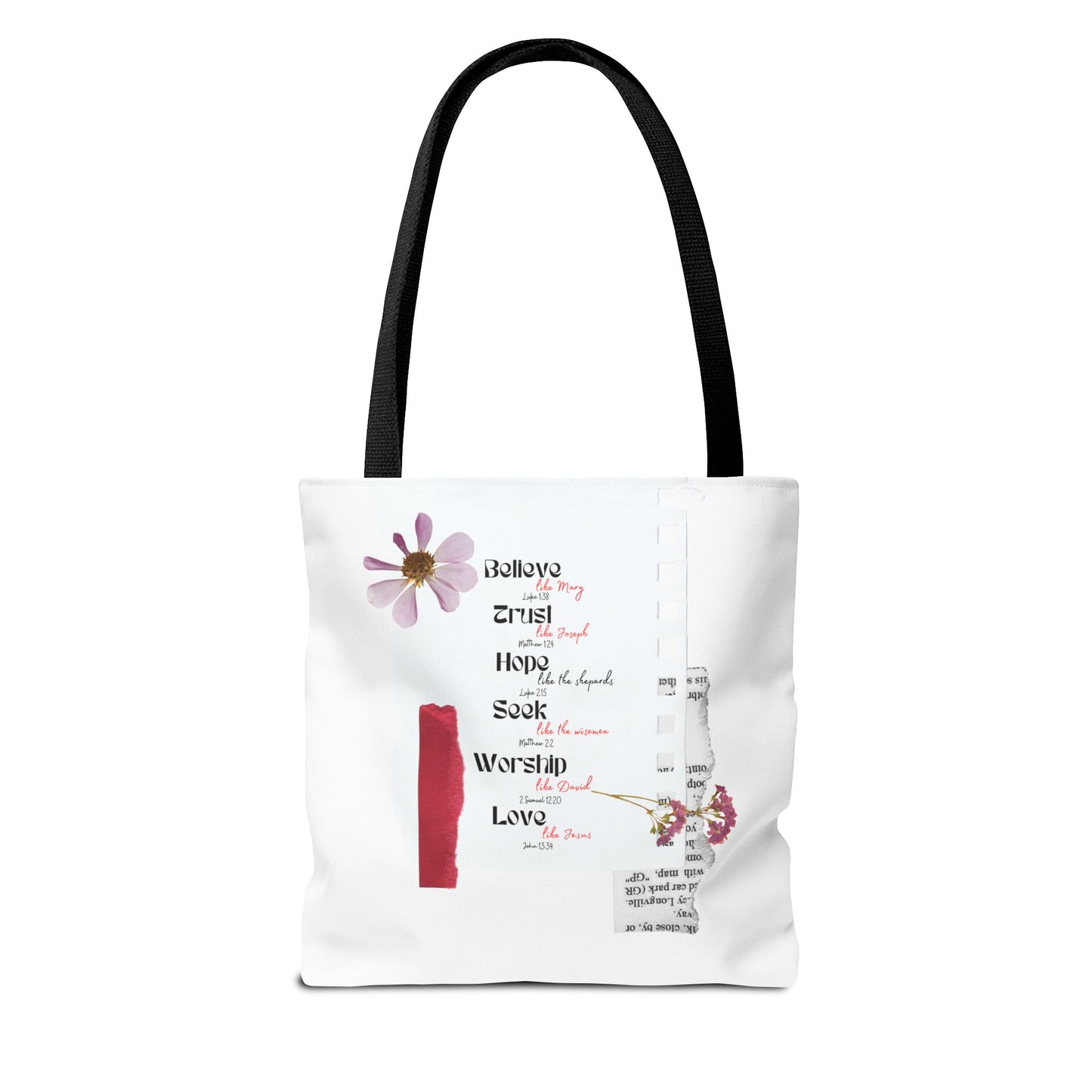 Believe Like Mary Tote Bag