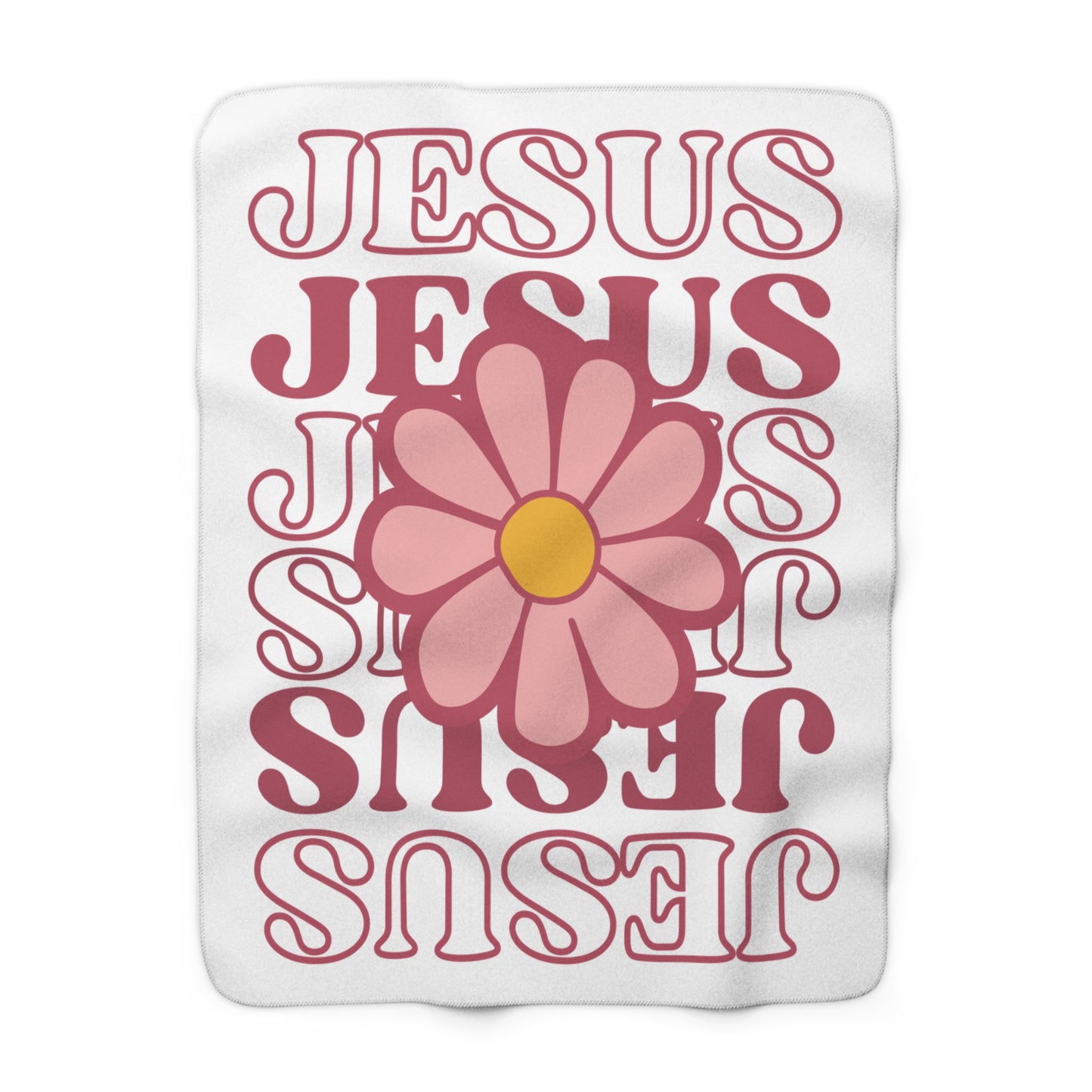 Jesus, Jesus, Jesus Sherpa Fleece Blanket