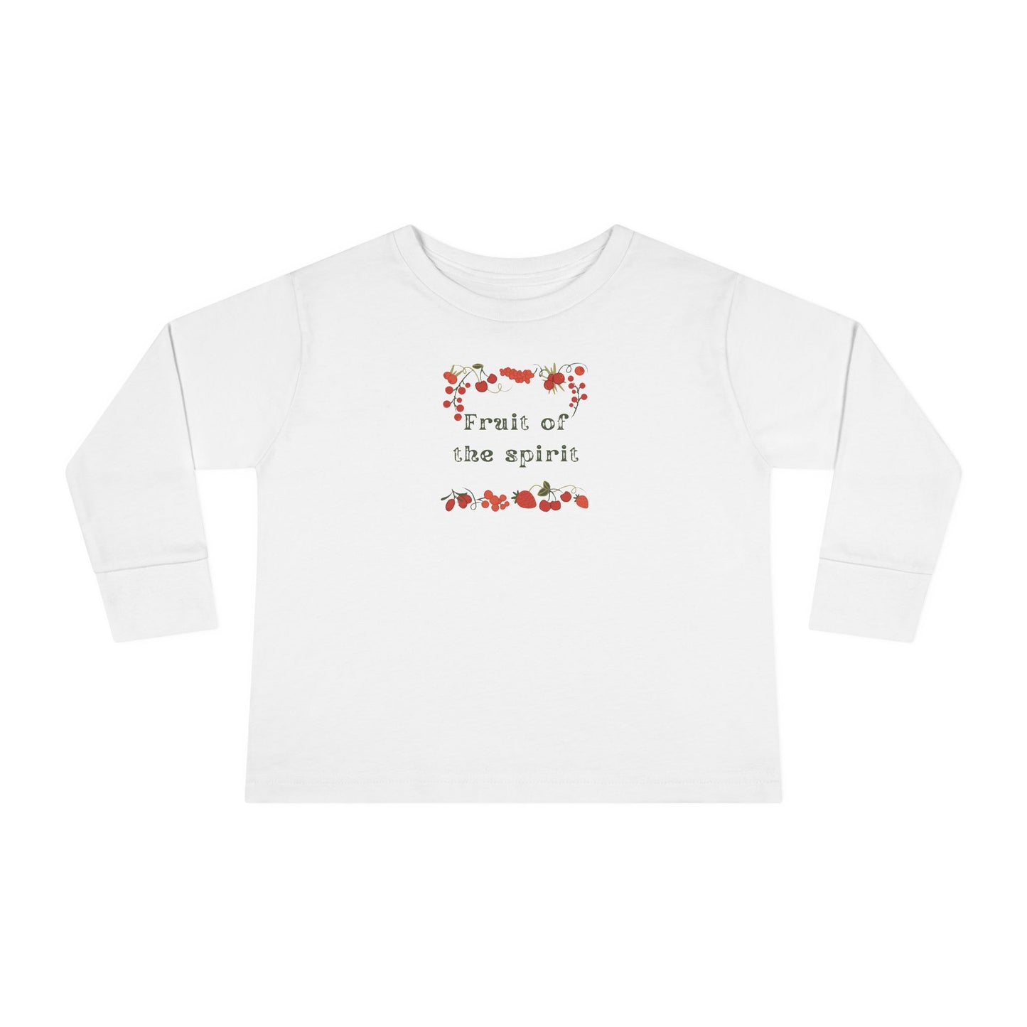 Fruitofhe Spirit Toddler Long Sleeve Tee