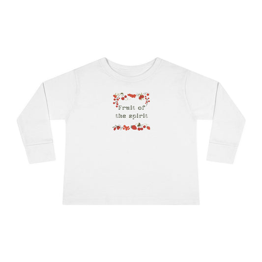 Fruitofhe Spirit Toddler Long Sleeve Tee