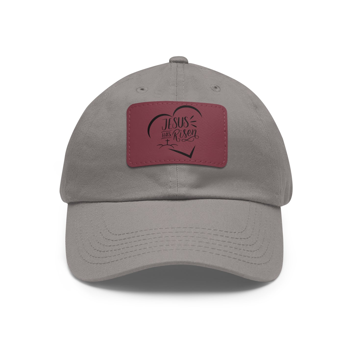 Jesus has Risen baseball cap with leather patch