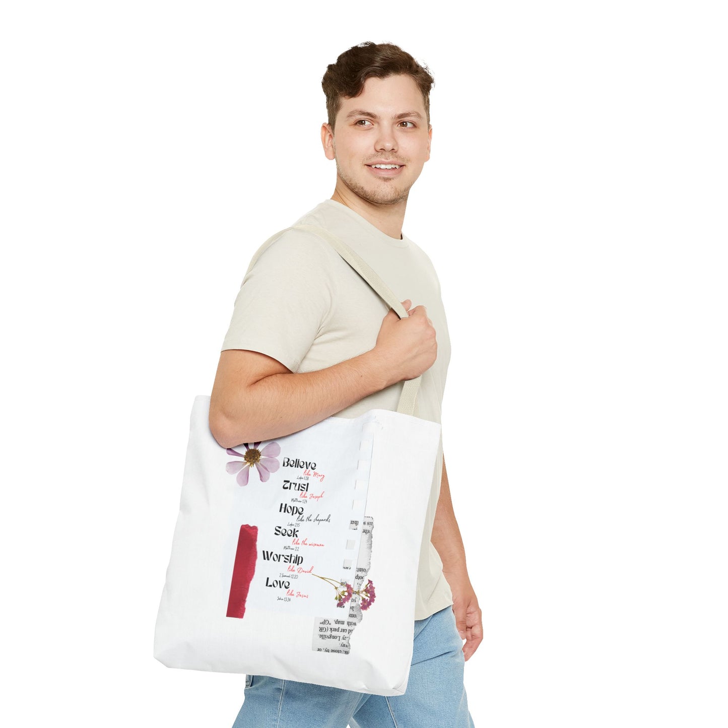 Believe Like Mary Tote Bag