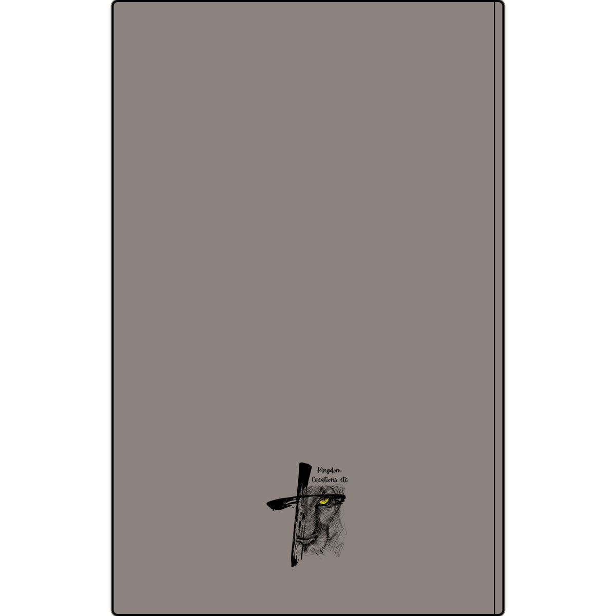 Write the Vision Vegan Leather Journal — Engraved Scripture Notebook (Habakkuk 2:2)