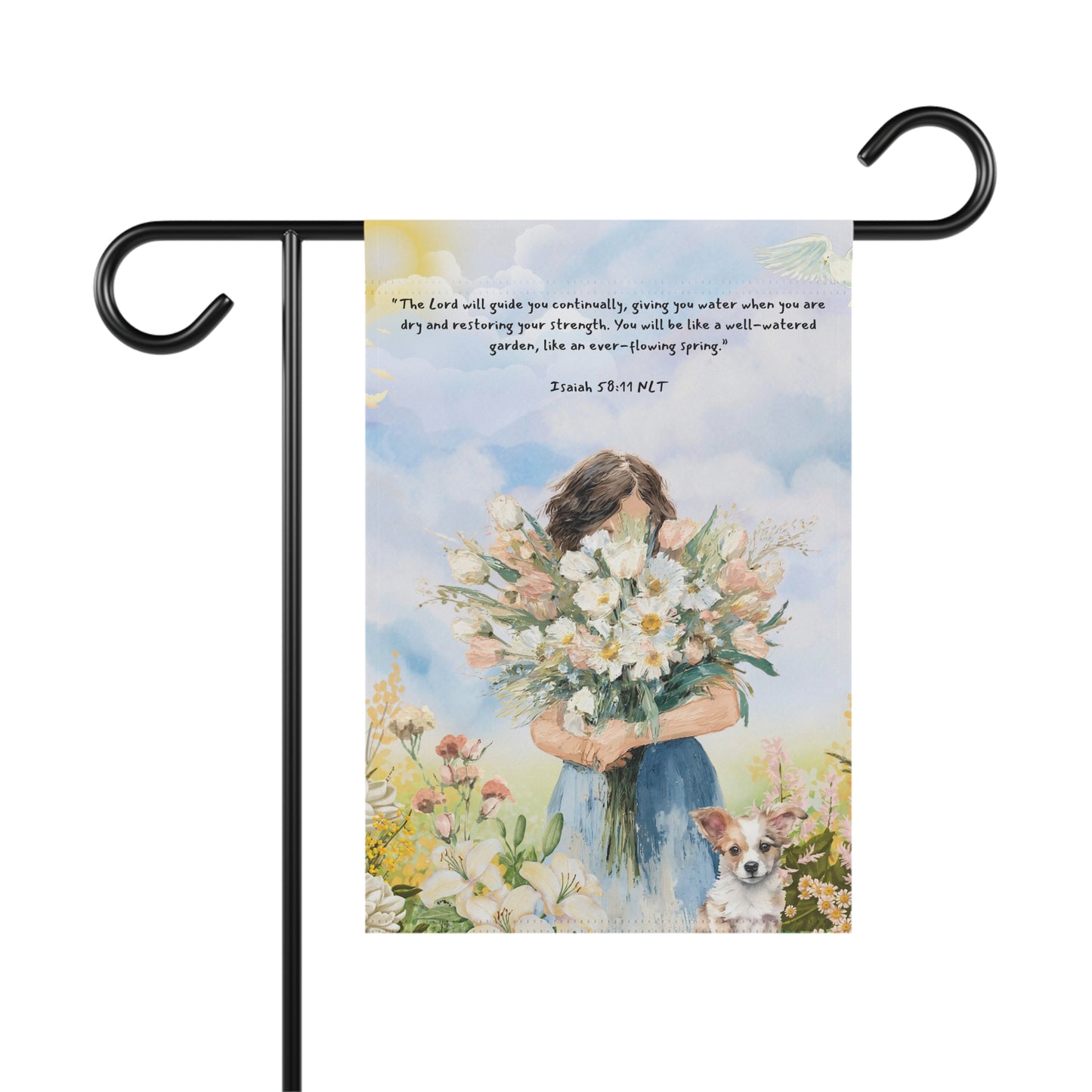 Isaiah 58:11 Garden & House Banner