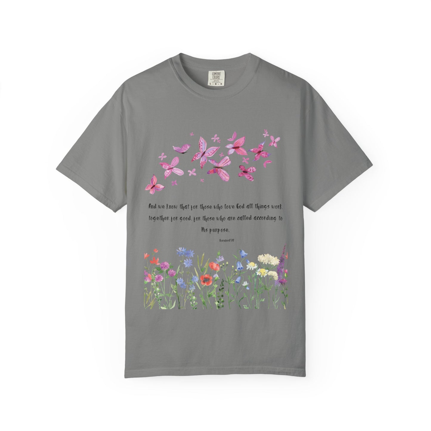 Romans 8:28 with grace T-shirt