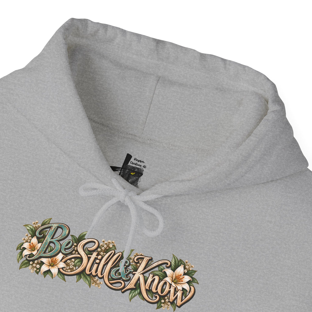 Be Still Hoodie — "Be Still, Know That I Am God" Christian Graphic Hooded Sweatshirt