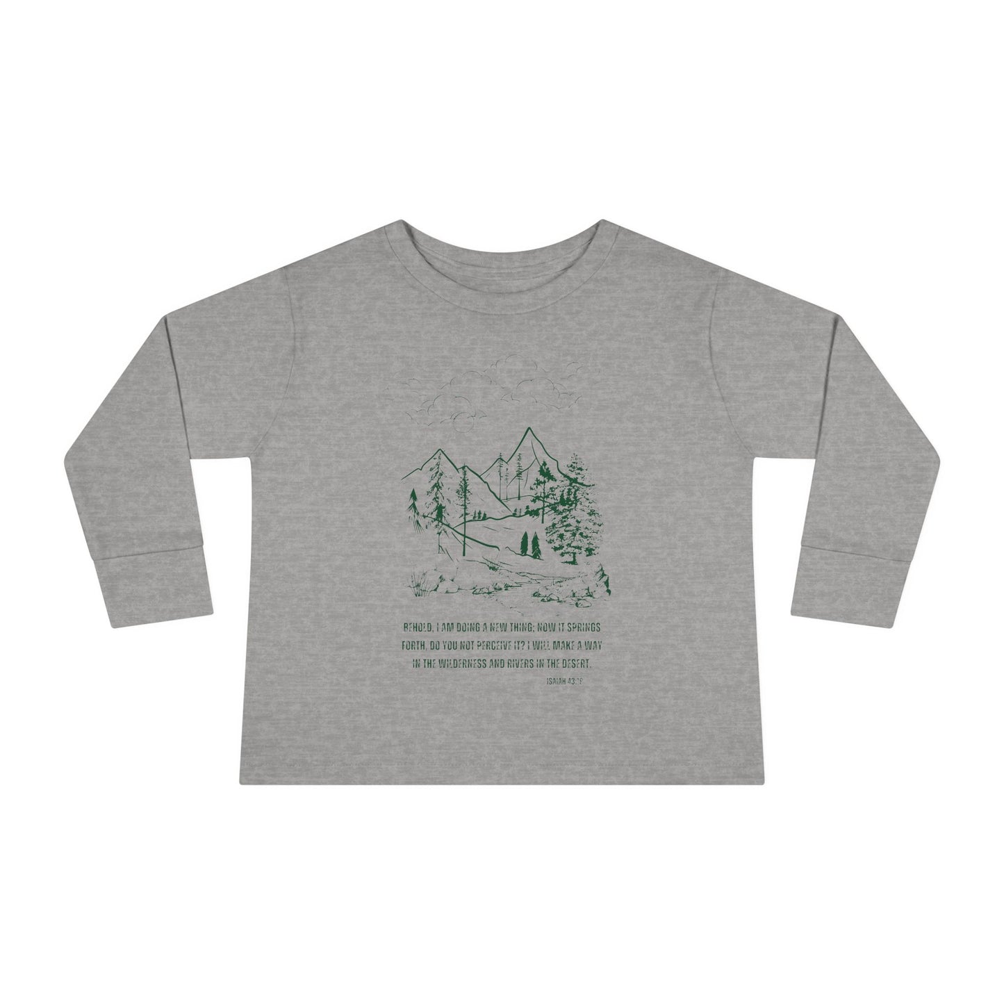 A New Thing Isaiah 43:19 Toddler Long Sleeve Tee